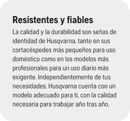 resistentes y fiables